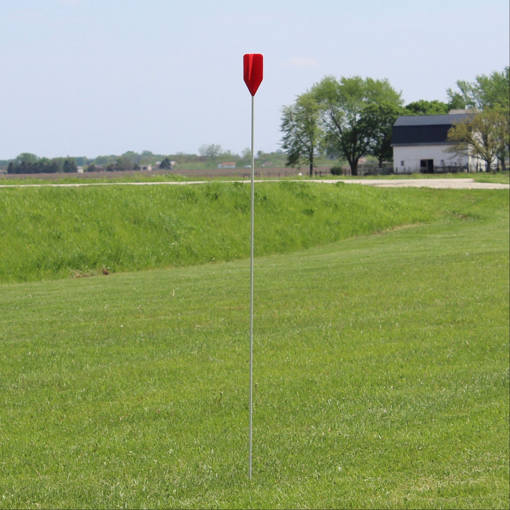 Marker flag in field