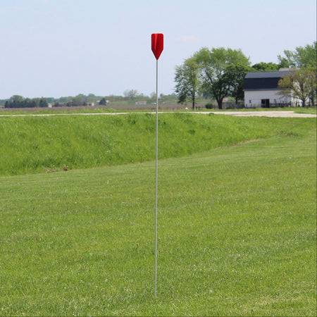 Marker flag in field
